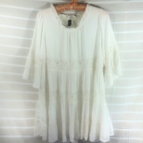 💞Scared Threads lace tunic top size Medium - Picture 2 of 6
